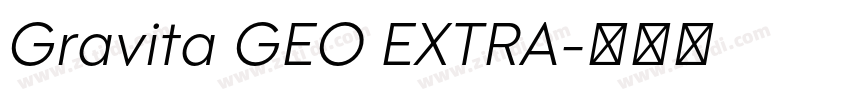 Gravita GEO EXTRA字体转换